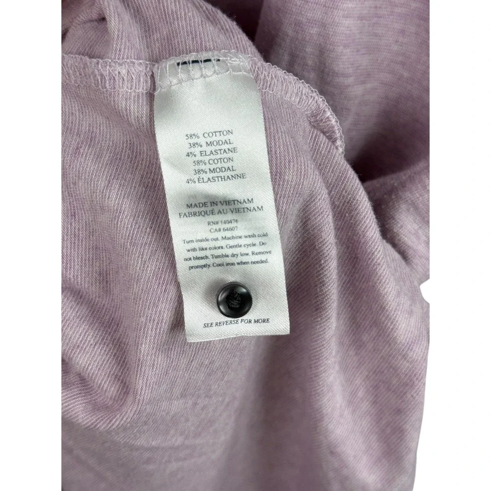 Faherty Polo Shirt Mens Large Lavender Heather Stretch Modal Blend Soft Knit - Picture 4 of 7